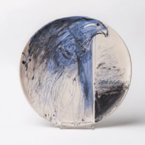 Ceramic painted decorative plate "Eagle"